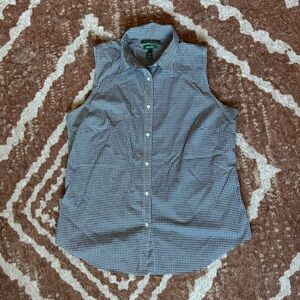 Ralph Lauren Black and White Checkered Shirt